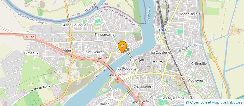 localisation de l'entreprise SCI LE PATIO à ARLES