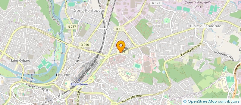 localisation de l'entreprise SCI LE PATIO à SAINT-YRIEIX-SUR-CHARENTE