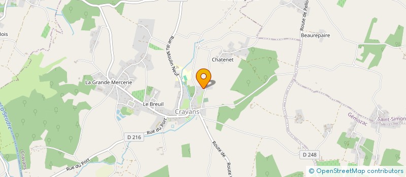 localisation de l'entreprise SCI LE PATIO  CRAVANS