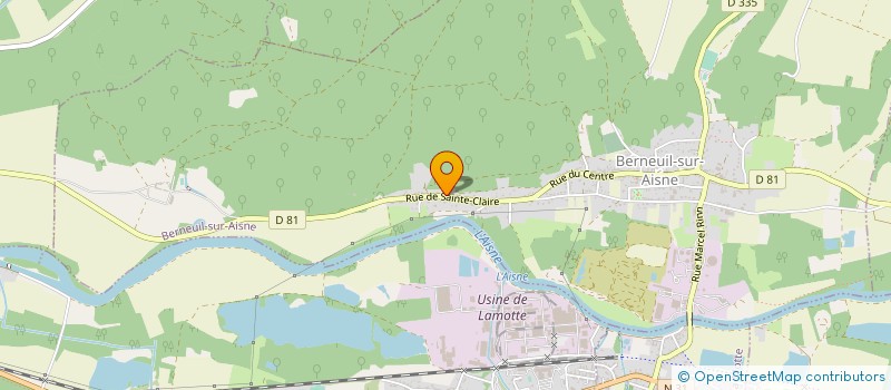 localisation de l'entreprise SCI LE PATIS  BERNEUIL-SUR-AISNE