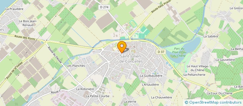 localisation de l'entreprise SCI LE PATIS BOUVIER  SAINT-JULIEN-DE-CONCELLES