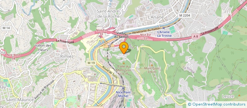 localisation de l'entreprise SCI LE PATRIARCHE à NICE