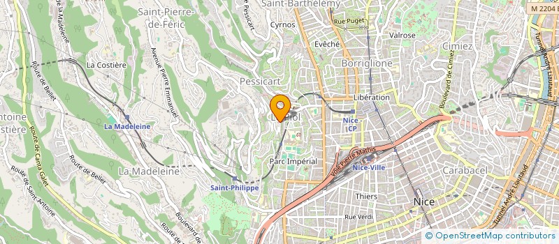 localisation de l'entreprise SCI LE PATRIMOINE à NICE