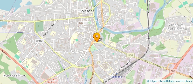 localisation de l'entreprise SCI LE PATRIMOINE DU SOISSONNAIS  SOISSONS