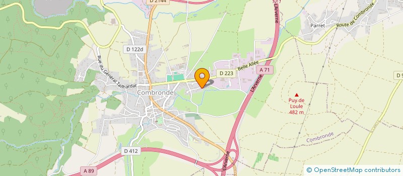 localisation de l'entreprise SCI LE PATURAL  COMBRONDE