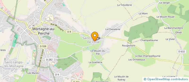 localisation de l'entreprise SCI LE PATY-COULIMER à MORTAGNE-AU-PERCHE