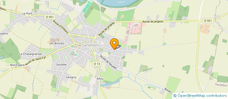 localisation de l'entreprise SCI LE PAUROIR à SANDILLON