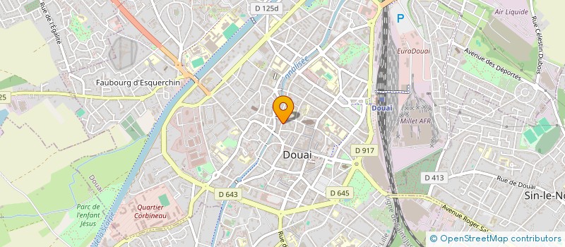 localisation de l'entreprise SCI LE PAVE à DOUAI