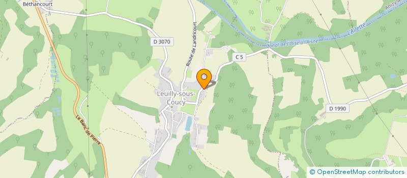 localisation de l'entreprise SCI LE PAVE  LEUILLY-SOUS-COUCY