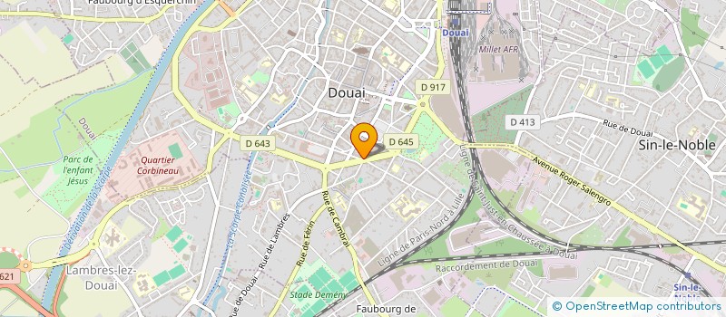 localisation de l'entreprise SCI LE PAVE à DOUAI