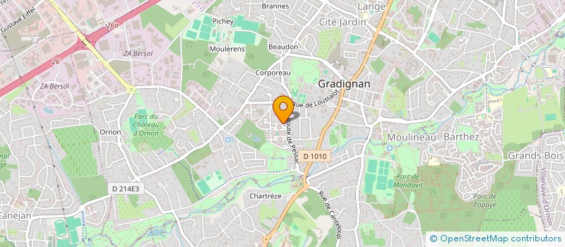 localisation de l'entreprise SCI LE PAVILLON 36  GRADIGNAN