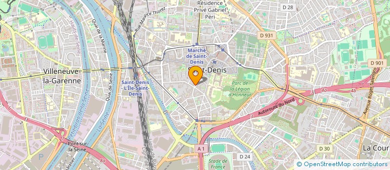 localisation de l'entreprise SCI LE PAVILLON à SAINT-DENIS