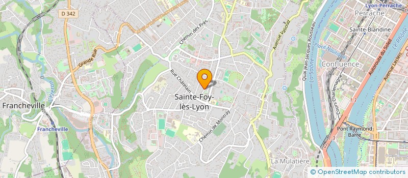 localisation de l'entreprise SCI LE PAVILLON  SAINTE-FOY-LES-LYON