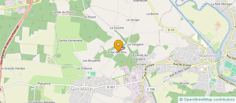 localisation de l'entreprise SCI LE PAVILLON DES BOIS  SAINT-MARCEL