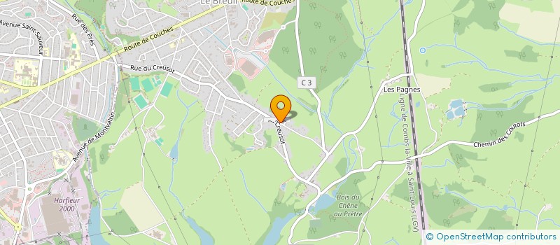 localisation de l'entreprise SCI LE PAVILLON DU BREUIL  LE BREUIL