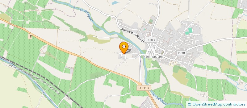 localisation de l'entreprise SCI LE PAVILLON DU PARC  PENNAUTIER