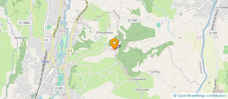 localisation de l'entreprise SCI LE PAVILLON MARTHE  SAINT-AULAIRE