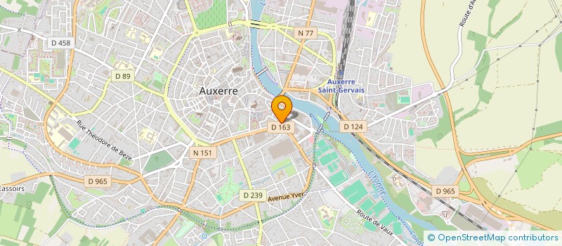 localisation de l'entreprise SCI LE PCA à AUXERRE