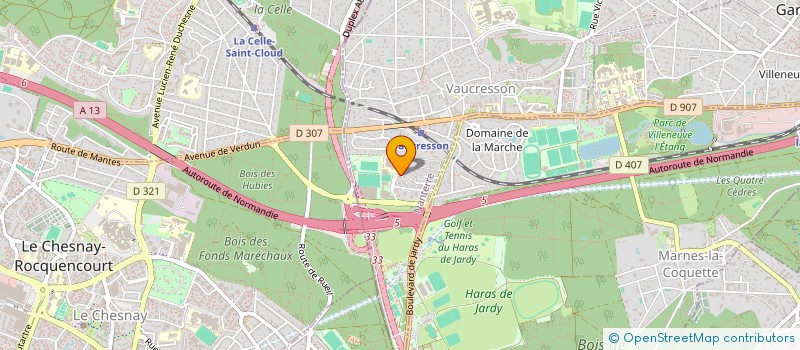 localisation de l'entreprise SCI LE PECQ  VAUCRESSON