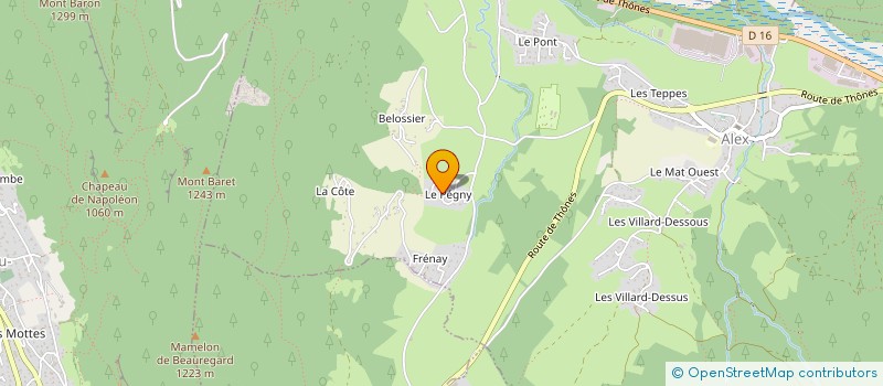 localisation de l'entreprise SCI LE PEGNY  ALEX