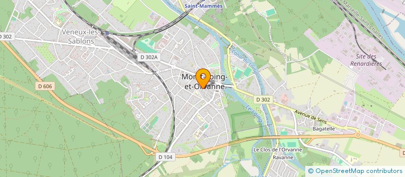 localisation de l'entreprise SCI LE PEILLE DA MOU  MORET-LOING-ET-ORVANNE