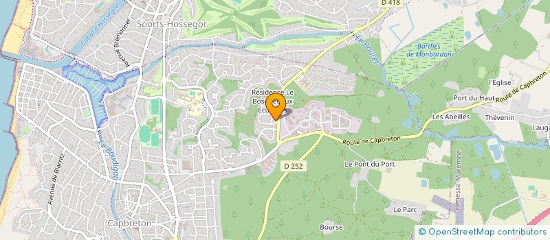 localisation de l'entreprise SCI LE PELUC à CAPBRETON