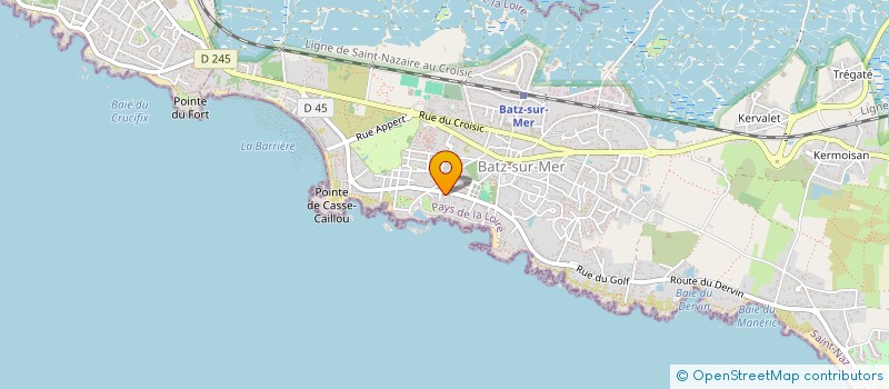 localisation de l'entreprise SCI LE PELVOUX  BATZ-SUR-MER