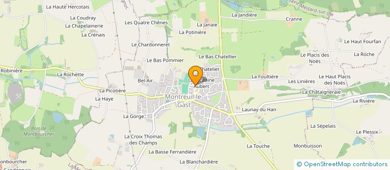 localisation de l'entreprise SCI LE PENNEC INVESTISSEMENTS  MONTREUIL-LE-GAST