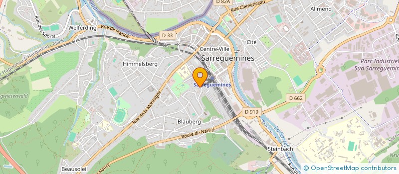 localisation de l'entreprise SCI LE PENTACLE à SARREGUEMINES