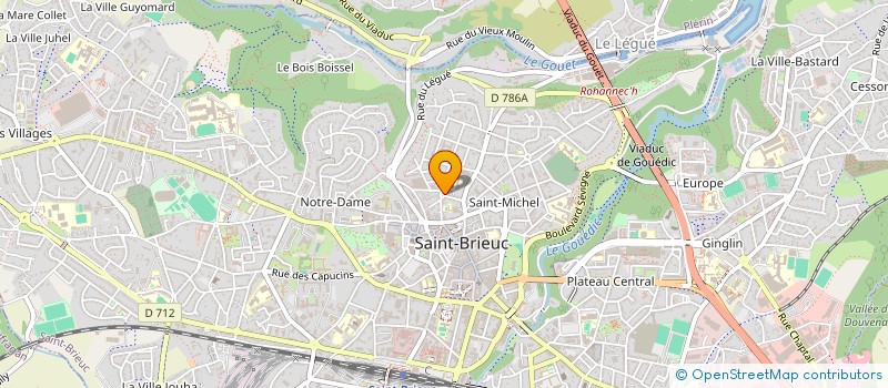 localisation de l'entreprise SCI LE PENTAGONE à SAINT-BRIEUC