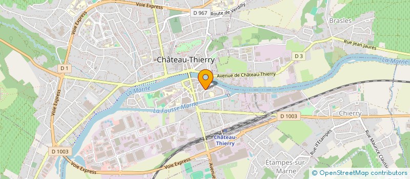 localisation de l'entreprise SCI LE PENTAGRAMME  CHATEAU-THIERRY