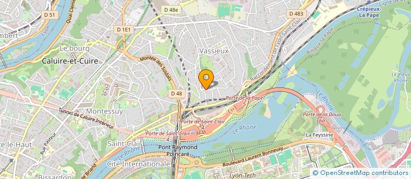 localisation de l'entreprise SCI LE PERCHOIR  CALUIRE-ET-CUIRE