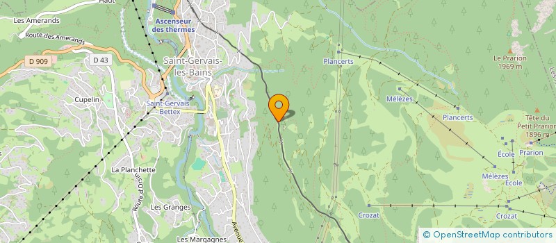 localisation de l'entreprise SCI LE PERCHOIR  SAINT-GERVAIS-LES-BAINS