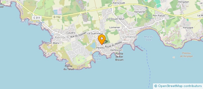 localisation de l'entreprise SCI LE PERELLO F.G.M. à PLOEMEUR