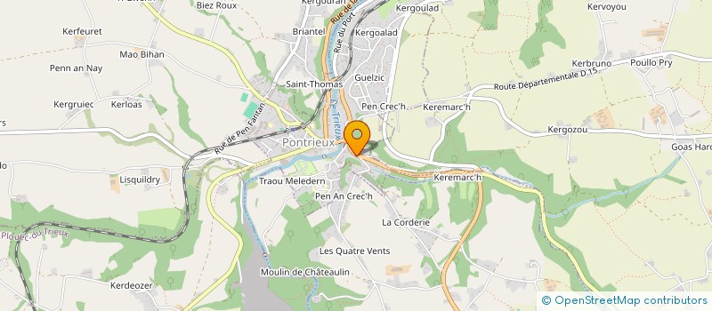 localisation de l'entreprise SCI LE PERIF  PONTRIEUX