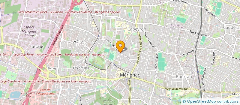 localisation de l'entreprise SCI LE PEROT  MERIGNAC