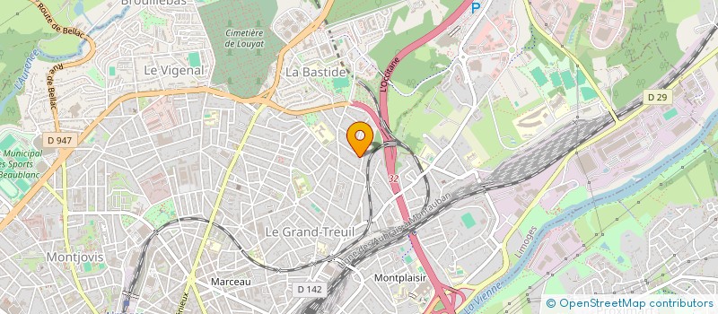 localisation de l'entreprise SCI LE PEROU à LIMOGES