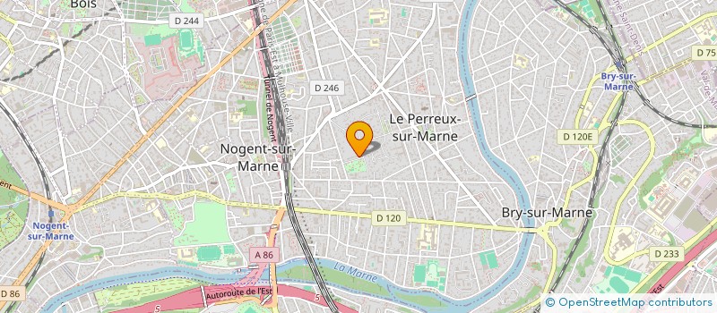 localisation de l'entreprise SCI LE PERREUX - LA GAITE  LE PERREUX-SUR-MARNE