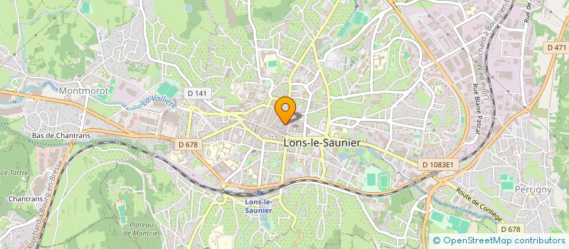 localisation de l'entreprise SCI LE PERRIN  LONS-LE-SAUNIER