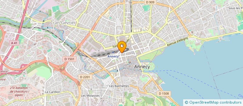 localisation de l'entreprise SCI LE PERTHUIS à ANNECY