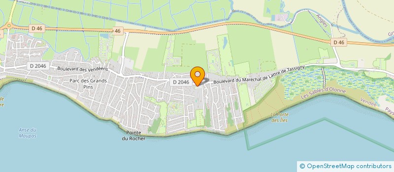 localisation de l'entreprise SCI LE PERTUIS à LA TRANCHE-SUR-MER