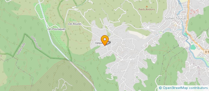 localisation de l'entreprise SCI LE PESSICARDO à SOLLIES-TOUCAS