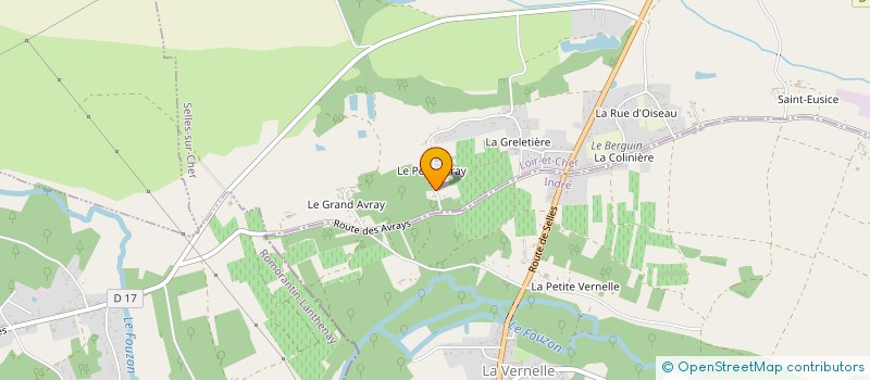 localisation de l'entreprise SCI LE PETIT AVRAY  SELLES-SUR-CHER
