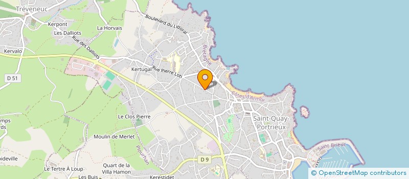 localisation de l'entreprise SCI LE PETIT BAIGNEUR  SAINT-QUAY-PORTRIEUX