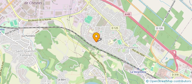 localisation de l'entreprise SCI LE PETIT BEAUNIER  LA VERPILLIERE