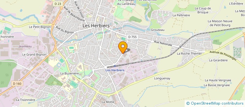 localisation de l'entreprise SCI LE PETIT BOIS à LES HERBIERS
