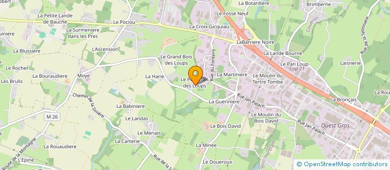 localisation de l'entreprise SCI LE PETIT BOIS ES LOUP  COUERON