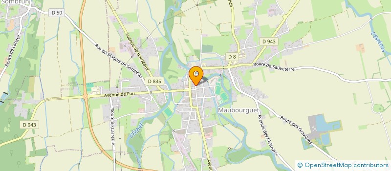 localisation de l'entreprise SCI LE PETIT BONHEUR  MAUBOURGUET