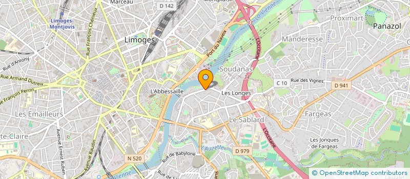 localisation de l'entreprise SCI LE PETIT BONHEUR à LIMOGES