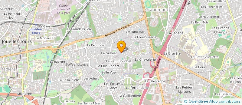 localisation de l'entreprise SCI LE PETIT BOUCHET  CHAMBRAY-LES-TOURS